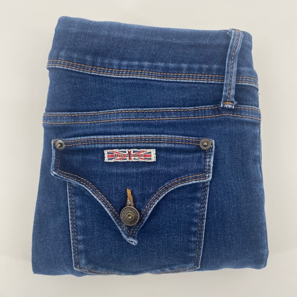 Hudson Denim - Hudson Beth Baby Boot Jeans‎ Womens 28 Blue Flap Pocket Bootcut Denim